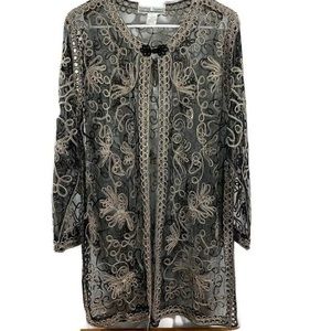 SOPHIE CHANG Black Duster BNWOT